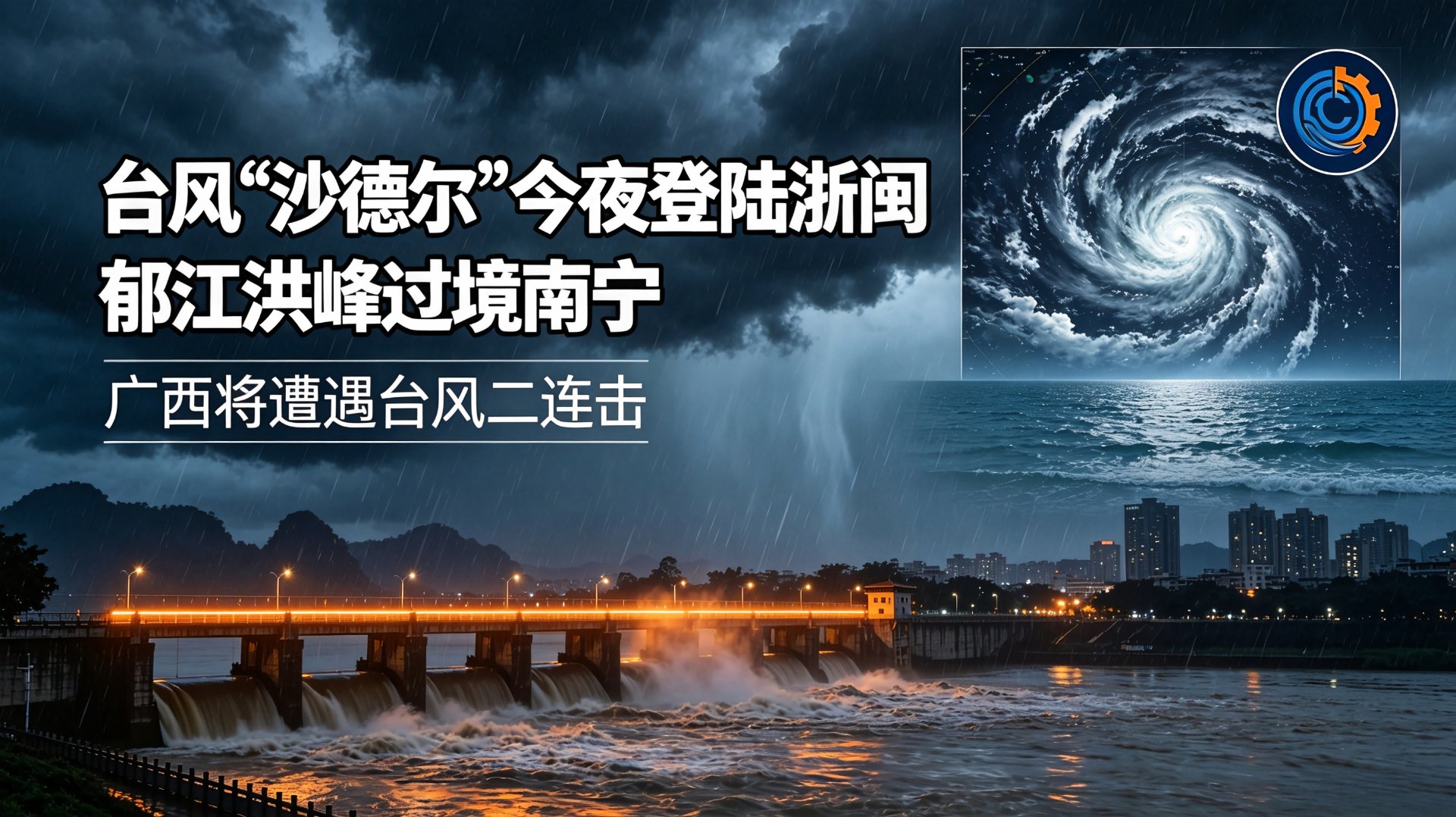 沙德尔今夜登陆浙闽 郁江洪峰过境南宁 - 台风防汛日报第38期封面图